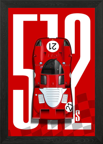 Ferrari 512s sebring framed - 512s,