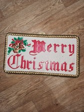 Vintage Blow Mold Christams Signs Christmas Decorations