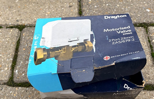 Drayton motorised valve brass - valve,