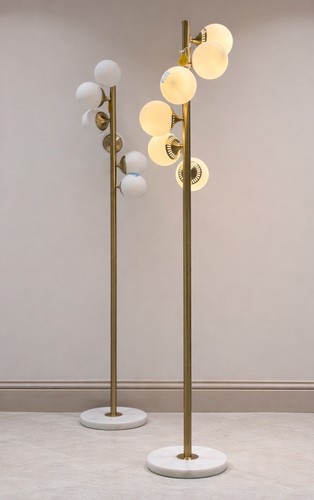 Lamp set with lightbulbs - with,