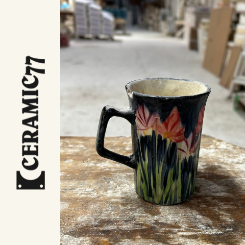Flared mug slip - flared, cast