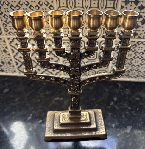 Vintage jewish menorah - vintage,