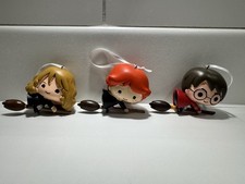 Flying Happy Potter Hermione and Ron On Brooms Hanging Christmas Ornaments