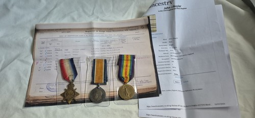 World war medal trio - world,