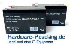 2X Multipower Battery Pack MP1235HL 12V / 8.5Ah High Current - Longlife ~ RBC3