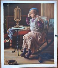 Hand painted Oil painting On Canvas, 20"x24" Unsigned, never been framed