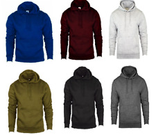 Mens Pullover Hoodie Fleece Sweatshirt Hoody Men Plain Hooded Jumper Top S -2XL 