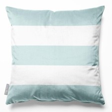 Luxury Designer Eco-Velvet Filled Cushion 3 Stripes Horizontal Large Extra Large
