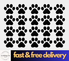 20x Paw Prints Vinyl Decal