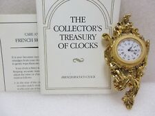 Franklin Mint Collector`s Treasury of Clocks French Rococo Clock (working)