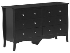 6 Drawer Chest Black