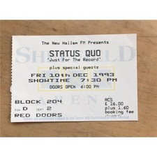 STATUS QUO SHEFFIELD ARENA