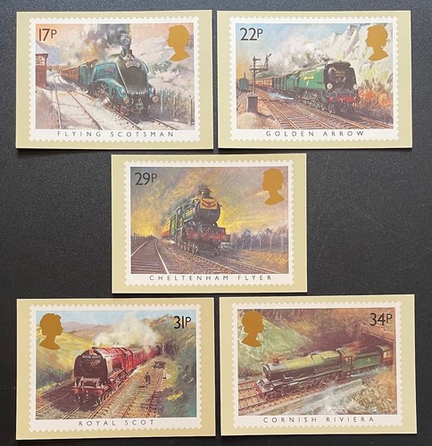 1985 famous trains phq - phq, cards