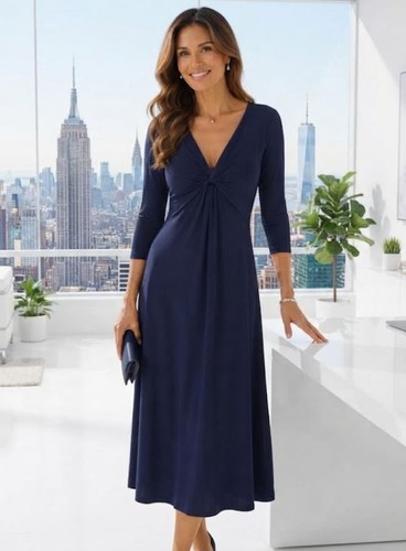 East designer navy - blue, ruched
