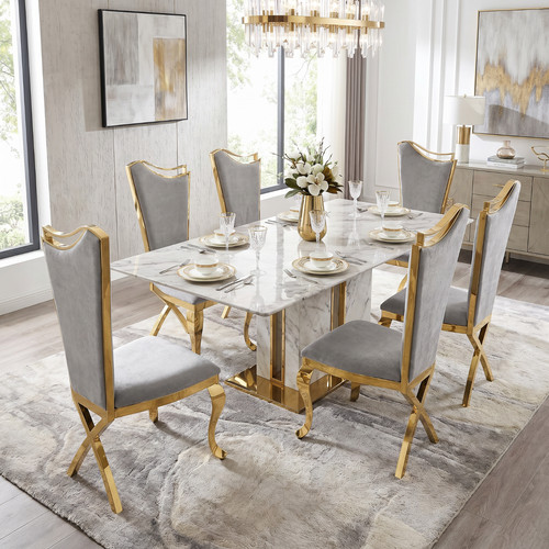 Modern chenille dining chairs - chenille,