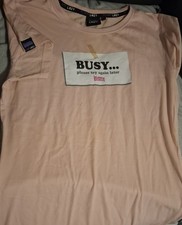 Plain Lazy T-shirt Busy Please