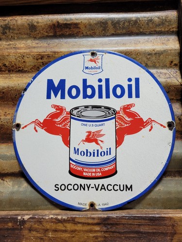 Vintage mobil porcelain - porcelain, sign