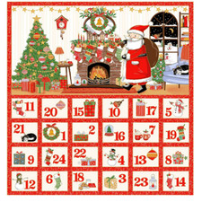 Makower Jolly St Nick Fabric