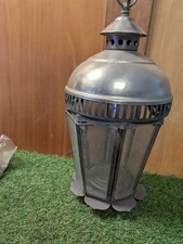 Copper Lantern Glass Flower