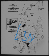 CANNOCK CHASE & S STAFFORDSHIRE COALFIELDS C1920 Magic Lantern Slide COAL MINING