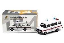 Tiny City 184 Die-cast Model Car - 1980's Police Van White (AM8476)
