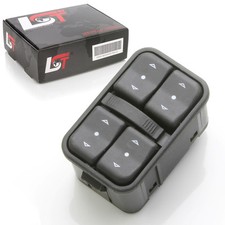 Window switch black front left - black,
