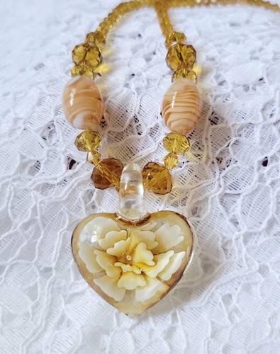Handblown murano glass heart - handblown,