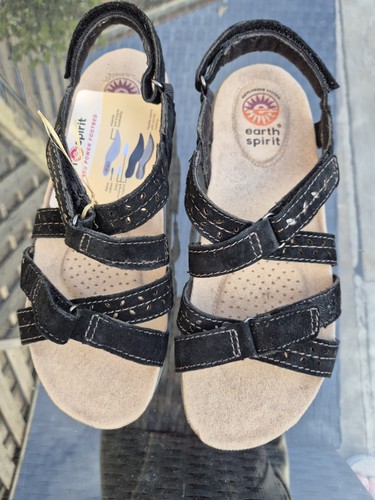 Earth spirit black sandals - earth,