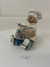 Unusual Vintage Chef Ceramic Figure 