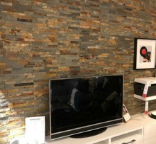 Split Face Wall Tiles - Rusty