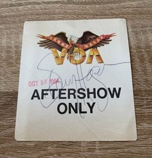 Sammy Hager Signed Backstage Pass 1984