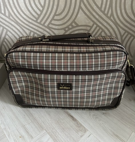 Vintage antler plaid weekend - vintage,