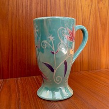 ✨ Whittard of Chelsea Tall Hot Chocolate Mug Hand-Painted “Glimmer” Lustre Glaze
