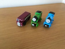 Thomas The Tank Engine & Friends Wooden Trains THOMAS, PERCY & BERTIE THE BUS.