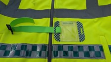AMBULANCE Hi Vis Encapsulated Id Badge Holder Armband,12x9.5