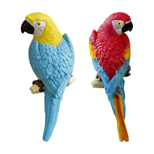 Lifelike parrot sculpture - lifelike,