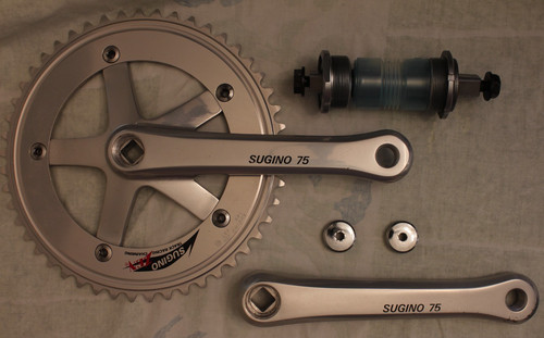 Sugino crankset 165mm track - crankset,