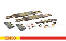 HORNBY TT8044 TT:120 DOUBLE LEVEL CROSSING STRAIGHT PIECES 168MM GAUGE - BNIB