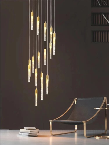 Modern long crystal - long, led