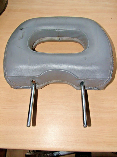 Front grey leather - leather, headrests