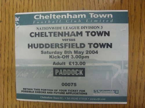 2004 ticket cheltenham - 08/05/2004,