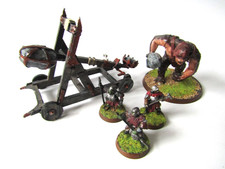 A38  WARHAMMER LOTR / MIDDLE EARTH- MORDOR WAR CATAPULT PAINTED METAL