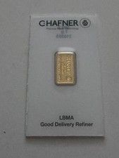 C. Hafner 1g Gold Minted Bar