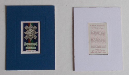 Cigarette card gallaher - cigarette,