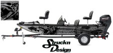 Boat Wrap Gray Musky Pike