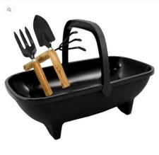 Black 53cm Trug Planter Garden