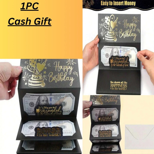 Birthday money wallet - money, envelope