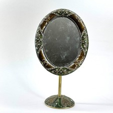 VINTAGE VANITY DRESSER MIRROR SWIVEL HEAD VERTICAL HORIZONTAL ORNATE DESIGN