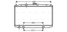 AVA Coolant Radiator DN2217