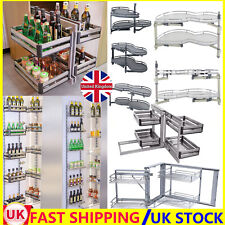 Kitchen Cabinet Cupboard Corner Soft Close Pull Out Shelf Carousel Storage Rack